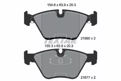 TEXTAR Brake Pad Set, disc brake (2199003)
