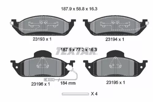 Brake Pad Set, disc brake