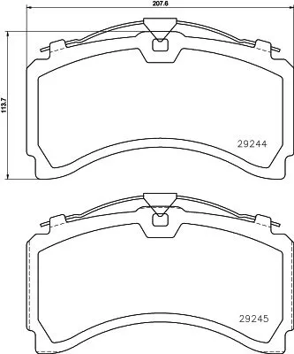 TEXTAR Brake Pad Set, disc brake (2924401)