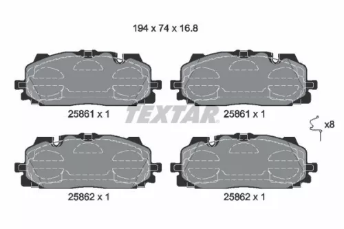 Brake Pad Set, disc brake