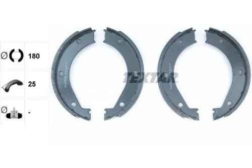 TEXTAR Brake Shoe Set, parking brake (91033400)