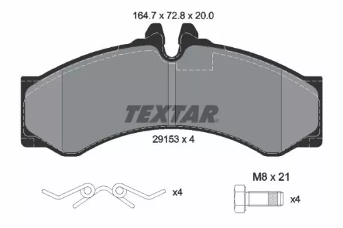 TEXTAR Brake Pad Set, disc brake (2915301)