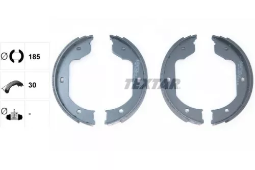 TEXTAR Brake Shoe Set, parking brake (91058700)