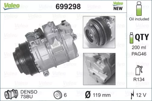 VALEO Compressor, air conditioning (699298)