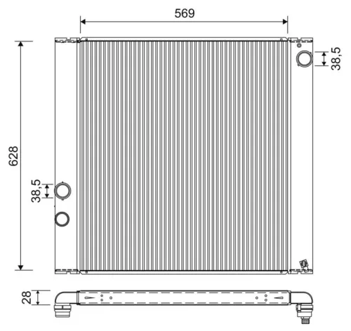 Radiator, engine cooling