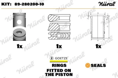 Repair Kit, piston/cylinder liner