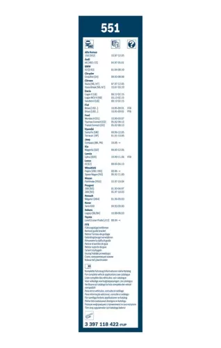 BOSCH Wiper Blade (3397118422)