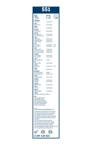 BOSCH Wiper Blade (3397118422)