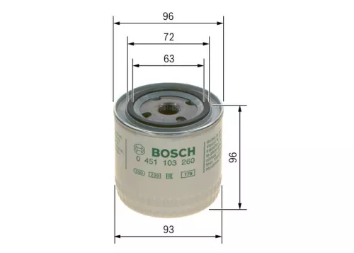 BOSCH Oil Filter (0451103260)