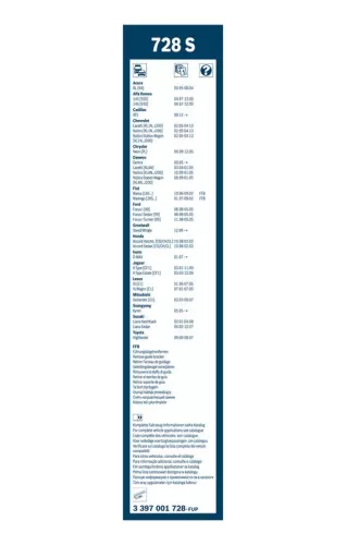 BOSCH Wiper Blade (3397001728)