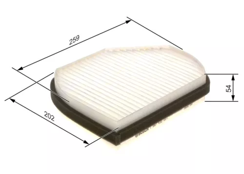 BOSCH Filter, cabin air (1987432001)