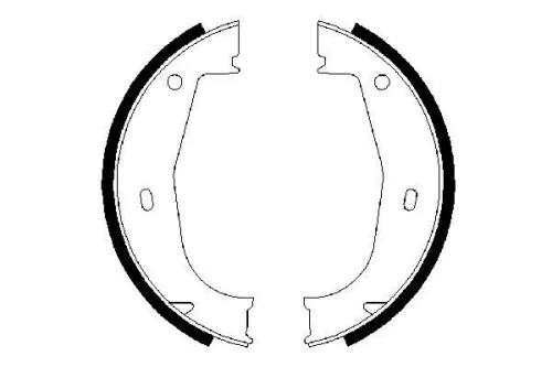 BOSCH Brake Shoe Set, parking brake (0986487520)