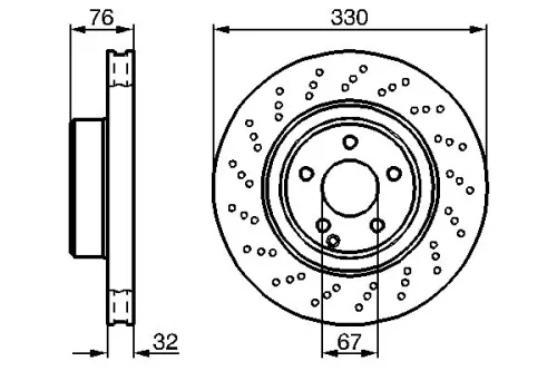 BOSCH Brake Disc (0986478470)