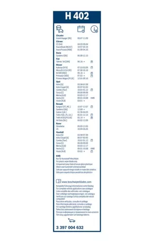 BOSCH Wiper Blade (3397004632)