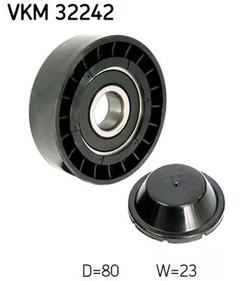 Deflection/Guide Pulley, V-ribbed belt