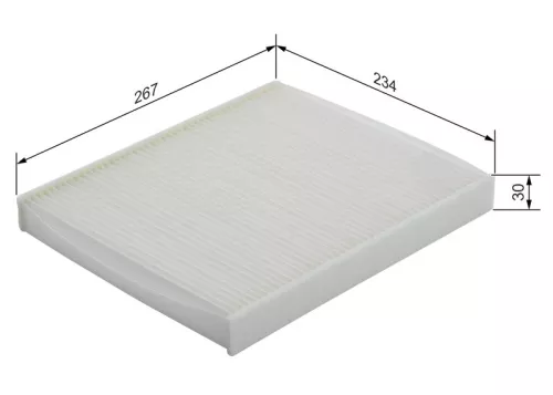 BOSCH Filter, cabin air (1987432038)