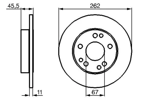 BOSCH Brake Disc (0986478114)