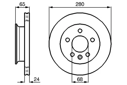 BOSCH Brake Disc (0986478548)