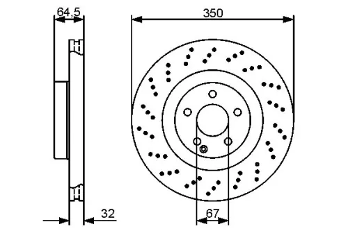BOSCH Brake Disc (0986479412)