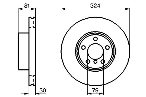 BOSCH Brake Disc (0986479002)