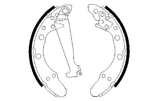 BOSCH Brake Shoe Set (0986487270)