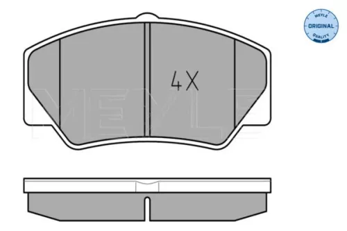 MEYLE Brake Pad Set, disc brake (0252114117)