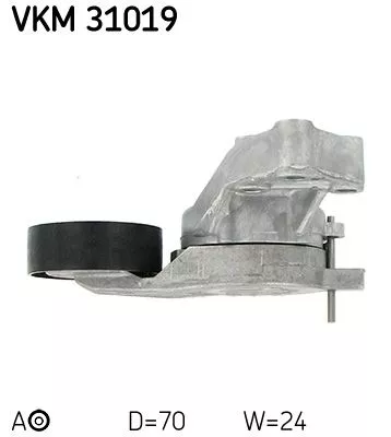 SKF Belt Tensioner, V-ribbed belt (VKM31019)