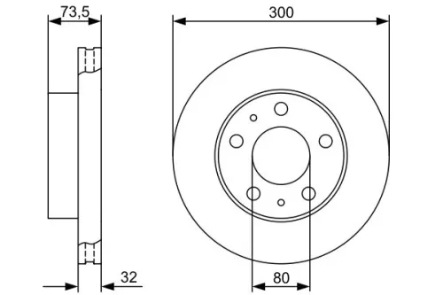 BOSCH Brake Disc (0986479315)