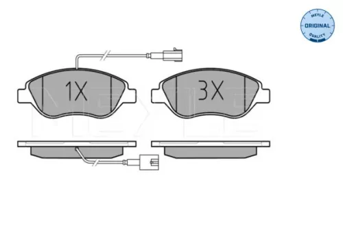 MEYLE Brake Pad Set, disc brake (0252371218/W)