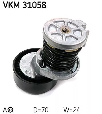 SKF Belt Tensioner, V-ribbed belt (VKM31058)