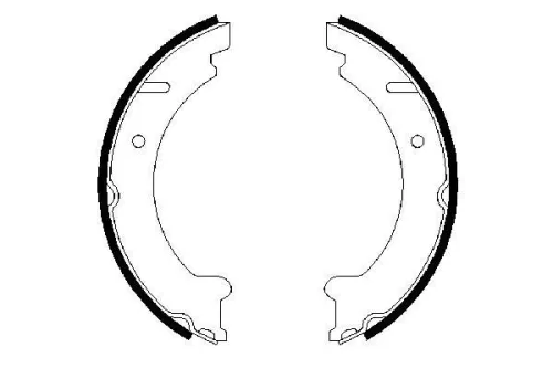 BOSCH Brake Shoe Set, parking brake (0986487548)