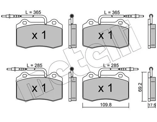 Brake Pad Set, disc brake