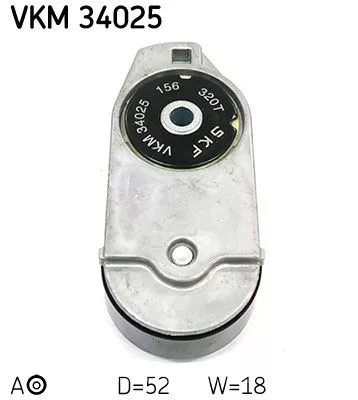 SKF Belt Tensioner, V-ribbed belt (VKM34025)