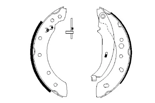 BOSCH Brake Shoe Set (0986487672)
