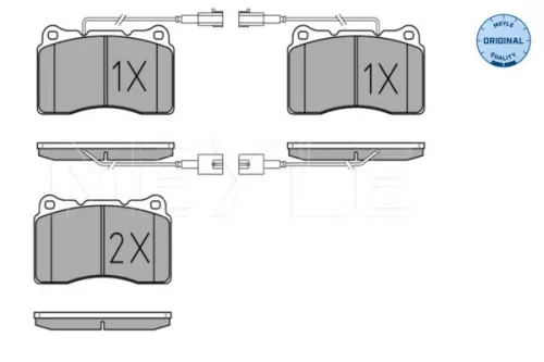 MEYLE Brake Pad Set, disc brake (0252309216/W)