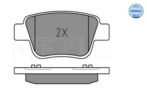 MEYLE Brake Pad Set, disc brake (0252362016/W)