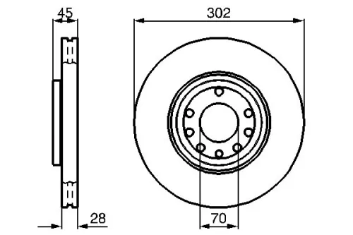 BOSCH Brake Disc (0986479076)