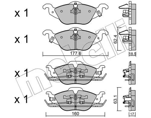 Brake Pad Set, disc brake