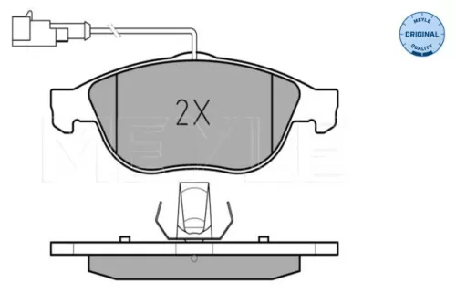 MEYLE Brake Pad Set, disc brake (0252314119/W)