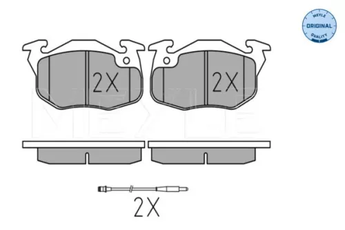 MEYLE Brake Pad Set, disc brake (0252090518/W)