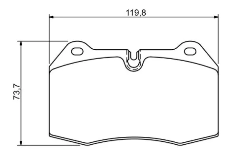 BOSCH Brake Pad Set, disc brake (0986494282)