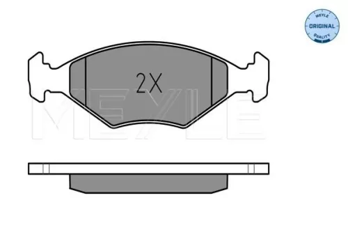 MEYLE Brake Pad Set, disc brake (0252322018/W)