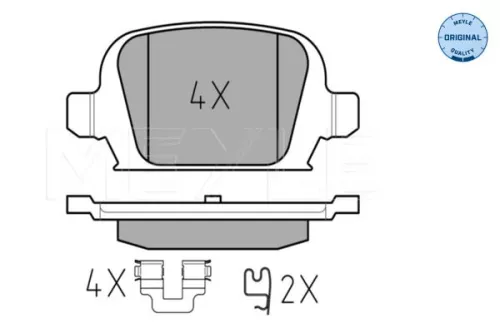 MEYLE Brake Pad Set, disc brake (0252328414)