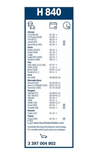 BOSCH Wiper Blade (3397004802)