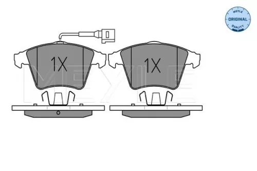 MEYLE Brake Pad Set, disc brake (0252374618/W)