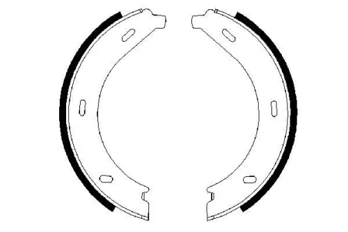 BOSCH Brake Shoe Set, parking brake (0986487605)