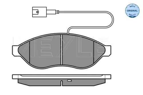 MEYLE Brake Pad Set, disc brake (0252446819/W1)