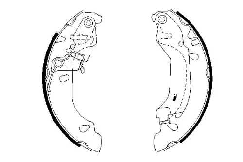 BOSCH Brake Shoe Set (0986487669)