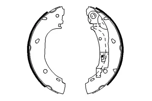 BOSCH Brake Shoe Set (0986487701)