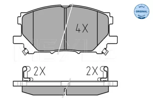 MEYLE Brake Pad Set, disc brake (0252398916)